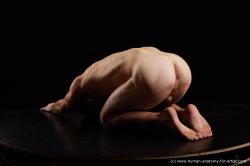 Nude Man White Laying poses - ALL Athletic Short Brown Laying poses - on stomach Standard Photoshoot Realistic