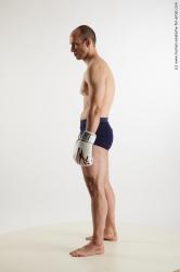 Underwear Man White Sitting poses - simple Average Bald Sitting poses - ALL Standard Photoshoot Academic