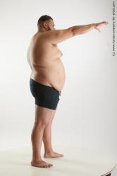 Nude Man White Standing poses - ALL Overweight Short Black Standing poses - simple Standard Photoshoot Realistic