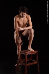 Nude Man Black Slim Medium Black Standard Photoshoot Realistic