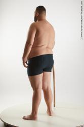 Underwear Man Standing poses - ALL Overweight Short Brown Standing poses - simple Standard Photoshoot Academic