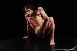 Nude Man Black Sitting poses - simple Athletic Medium Black Sitting poses - ALL Standard Photoshoot Realistic
