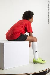 Sportswear Man Black Sitting poses - simple Slim Medium Black Sitting poses - ALL Standard Photoshoot  Academic