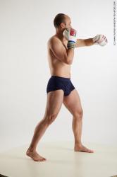 Underwear Fighting Man White Standing poses - ALL Slim Bald Standing poses - simple Standard Photoshoot Academic