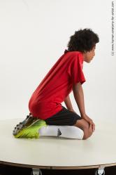 Sportswear Man Black Kneeling poses - ALL Slim Medium Kneeling poses - on both knees Black Standard Photoshoot  Academic
