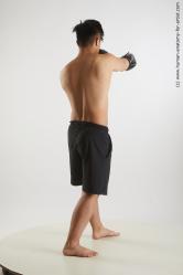 Underwear Man Asian Slim Short Black Standard Photoshoot Academic