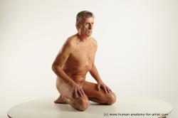 Nude Man White Kneeling poses - ALL Average Short Grey Kneeling poses - on both knees Standard Photoshoot Realistic