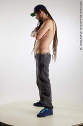 Casual Man White Standing poses - ALL Slim Brown Standing poses - simple Dreadlocks Standard Photoshoot Academic