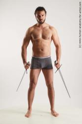 Fighting reference poses Simeon