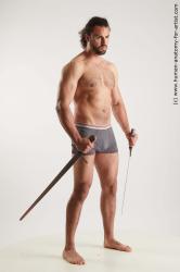 Fighting reference poses Simeon